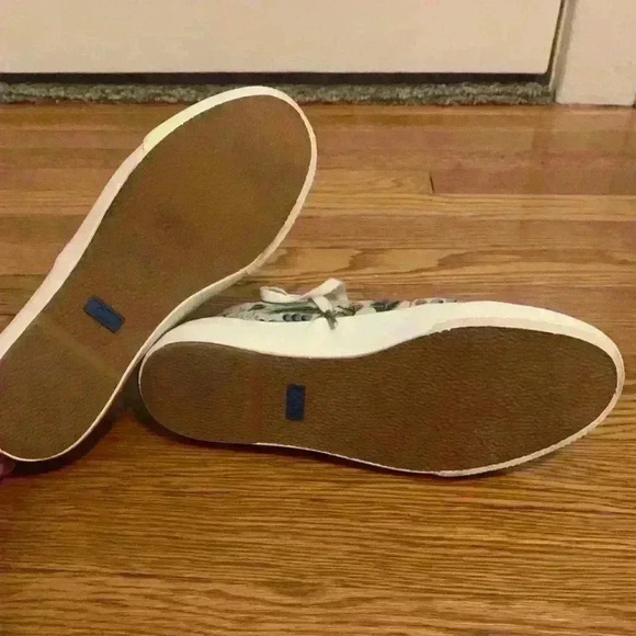 Keds X Rifle Paper Light Blue Garden Party Anchor Sneaker, Womens Size 5.5 - Picture 14 of 14